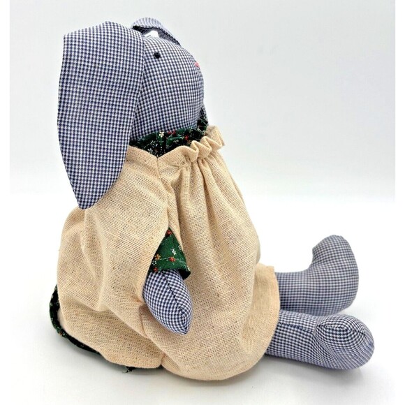 Folk Art Primitive Stuffed Bunny Rabbit Lynne's Country Beginning Handmade EUC - Picture 4 of 16